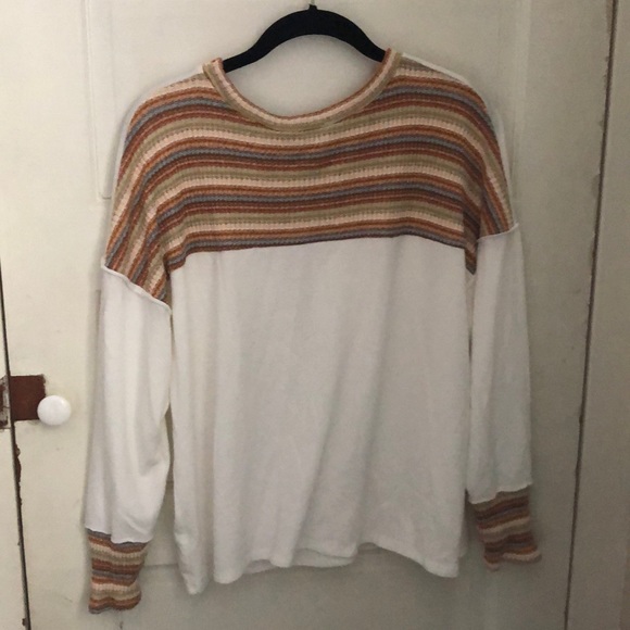Long sleeve striped top - Picture 2 of 5